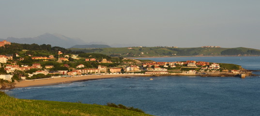 Panorama of Comillas, Cantabria, North Spain	