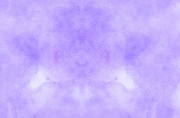 Light purple abstract watercolor illustration for aquarelle card design, vintage template. Smeared gentle violet gradient water color stained paper texture background