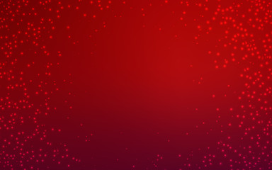 Dark Red vector template with space stars.