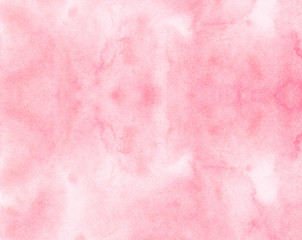 Soft smeared aquarelle painted magenta watercolor canvas for splash design, invitation background, vintage template. Pink color light ink effect shades gradient on textured paper