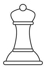 Isolated piece of chess design vector illustration