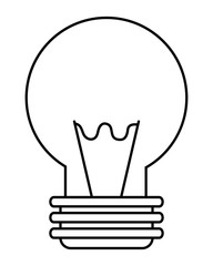 Isolated electric light bulb design vector illustration