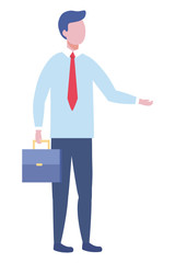 Businessman avatar cartoon design vector illustration