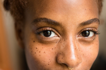 Portrait of beautiful woman's  eyes