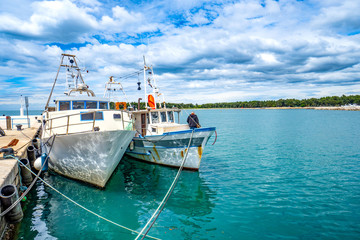 Obraz premium Hafen Novigrad, Istrien, Kroatien