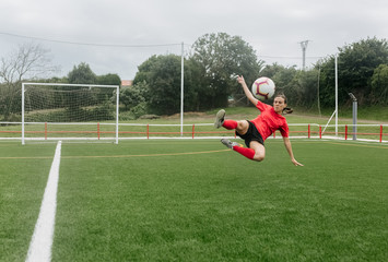 Female soccer player