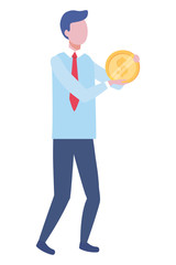 Businessman avatar cartoon design vector illustration