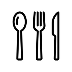 Cutlery icon flat vector illustration design