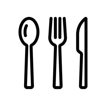 Cutlery icon flat vector illustration design