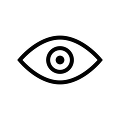 Eye icon flat vector illustration design