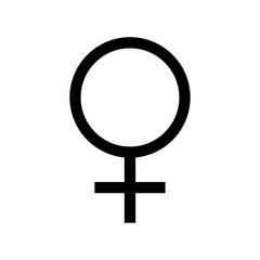 Female symbol icon flat vector illustration design