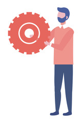 Businessman avatar cartoon design vector illustration