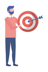 Businessman avatar cartoon design vector illustration