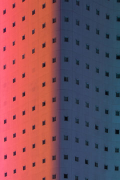 Tokyo city surreal architecture view.