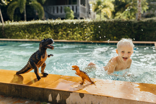 Child in the swimming  pool
