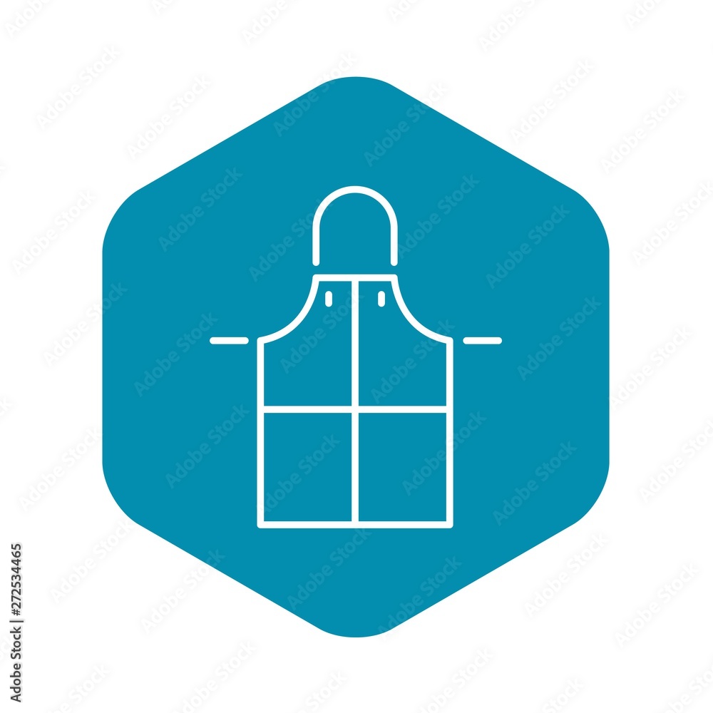 Poster welder apron icon. outline welder apron vector icon for web design isolated on white background