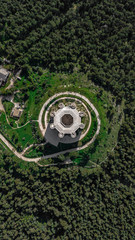 castel del monte puglia italy aerial drone castle