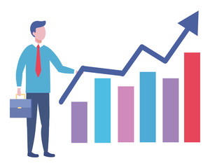 Businessman avatar cartoon design vector illustration