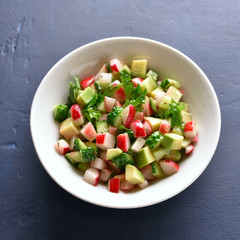Healthy vegetable salad