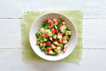 Healthy vegetable salad