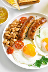 Breakfast on plate
