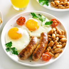 Breakfast on plate