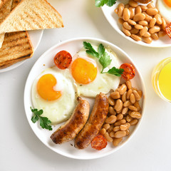Breakfast on plate