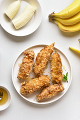 Deep fried bananas