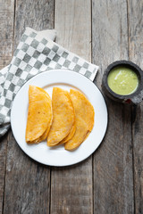 Mexican food: Tasty basket tacos 