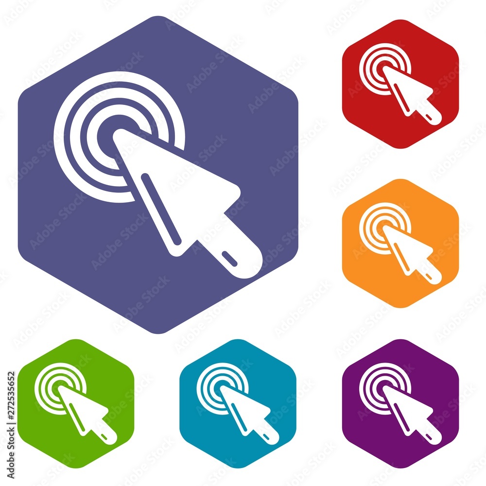 Aufkleber cursor mouse icon. simple illustration of cursor mouse vector icon for web