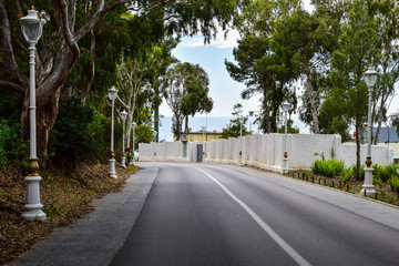 Panoramic View of Road to Cap Spartel, Tangier City, Morocco