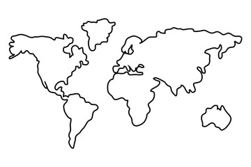 Isolated cartography map design vector illustration