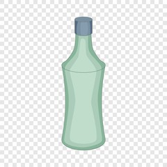 Glass bottle icon. Cartoon illustration of glass bottle vector icon for web design