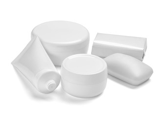 white cream container jar beauty moisturizer tube soap