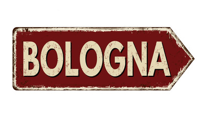 Bologna vintage rusty metal sign © Balint Radu