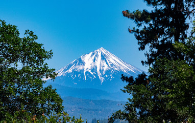 Viewing Mount McLoughlin from a distance in Southern oregon