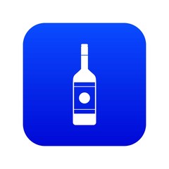 Vodka icon digital blue for any design isolated on white vector illustration