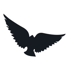 Bird silhouette icon.