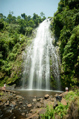 Obraz premium Beautiful waterfall in Africa. Untouched nature