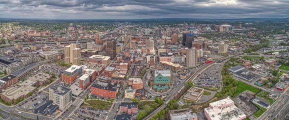 Foto op Plexiglas Aerial View of Syracuse, New York on a Cloudy Day © Jacob