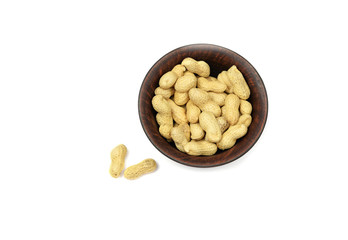 peanuts whole nutrition in a plate 