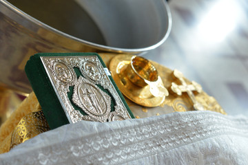 book bible in a religious church 
