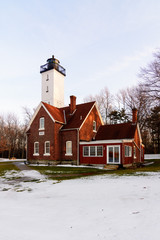 Light house on Presque Isle in Erie