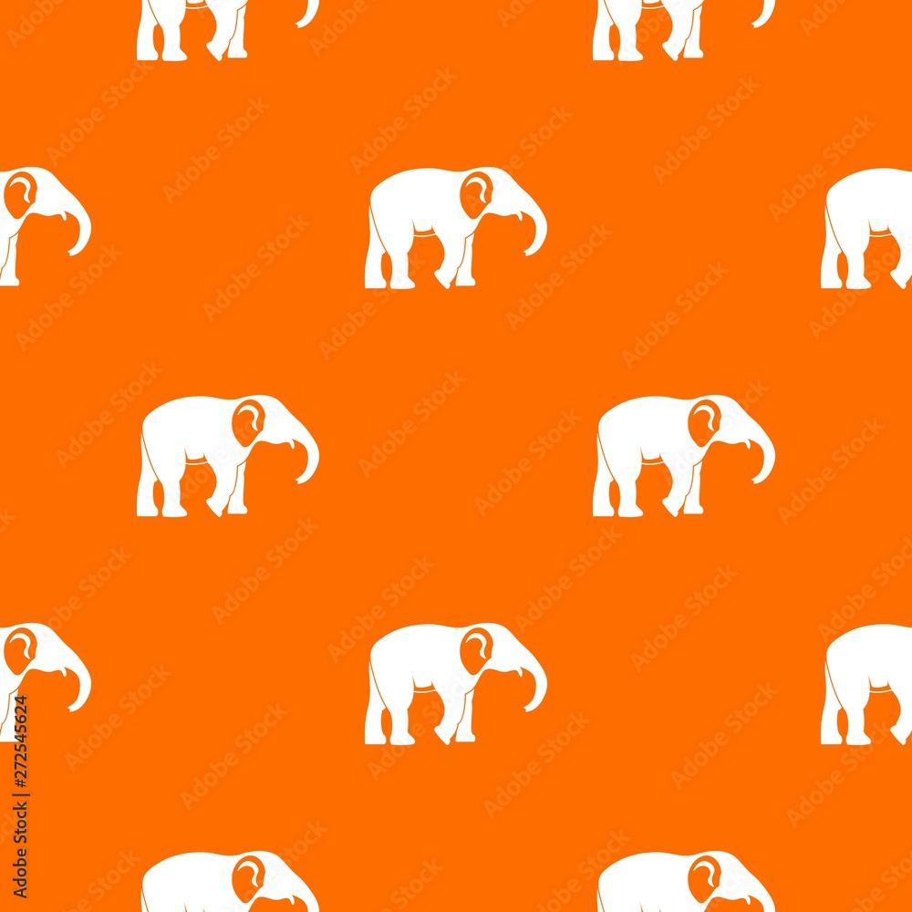 Aufkleber elephant pattern vector orange for any web design best