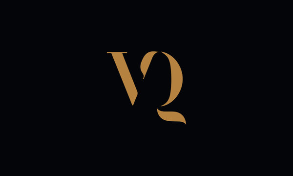 VQ logo design template vector illustration