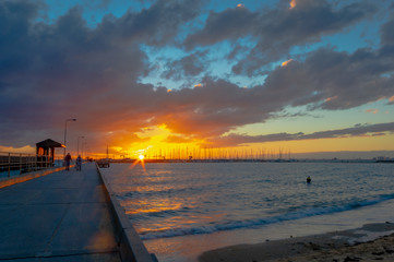 Sunset Brighton Pier