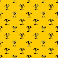 Jester pattern seamless vector repeat geometric yellow for any design