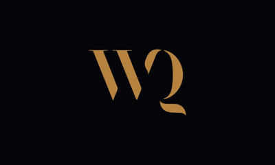 WQ logo design template vector illustration