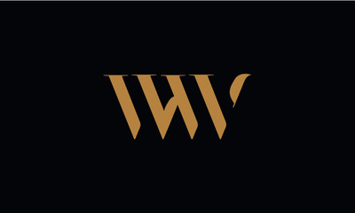 WW logo design template vector illustration