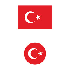vector illustration of Turkey flag sign symbol